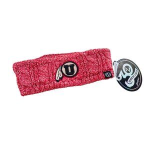 Zephyr Utah Utes Red Headband OSFA Ear Warmer Red White Outdoor College Knit NEW